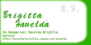 brigitta havelda business card